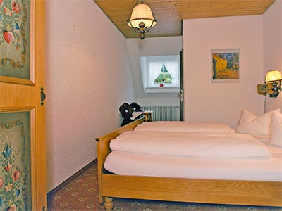 Doppelzimmer Bergstüble mit Dachschräge